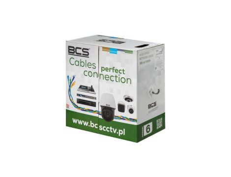 Kabel teleinformatyczny BCS-U/UTP-CAT6-LSOH /305m/