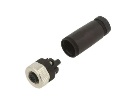 SACCM12FS5CONPG9M Złącze M12, wtyk, il.pinów: 5, żeńskie, 60V, proste, zacisk śrubowy, 4A