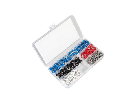 Zestaw konektorów tulejkowych izolowanych (500szt.) VMKT-500 Vayox