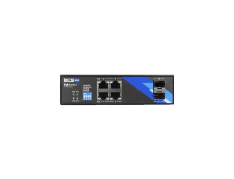 Switch PoE 4-portowy 1Gbps + 2x SFP BCS-B-ISP04G-2SFP