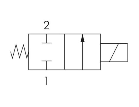 Zawór elektromagnetyczny membranowy 2/2 NC, G 3/8, EPDM, 0-18 bar, DN14, 220V AC, normalnie zamknięty - 4