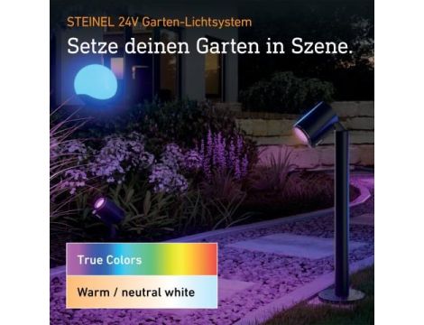 Oprawa ogrodowa wbijana SPOT GARDEN 24V SC LEDz czujnikiem 7,84W 363lm 1800-4000K RGBWW  IP65  IK03 antracyt / aluminium - 7