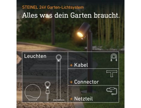 Oprawa ogrodowa wbijana SPOT WAY GARDEN 24V C LED bez czujnika 7,84W 363lm 1800-4000K RGBWW  IP65  IK03 antracyt / aluminium - 3