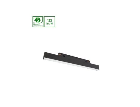 SYSTEM SHIFT - LINE S oprawa na szynoprzewód 304x23x42mm 8W 100st czarny 5 lat gw.