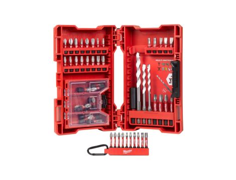 Zestaw wierteł uniwersalnych i bitów udarowych 54szt. Shockwave Impact Duty Milwaukee