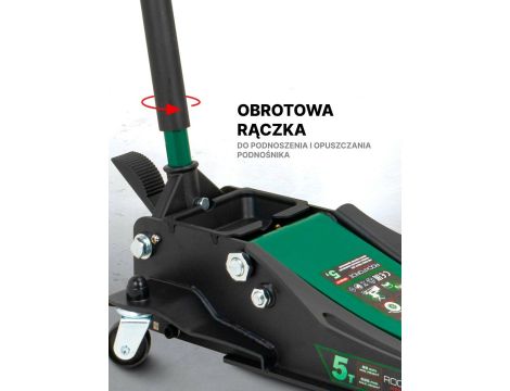 ROCKFORCE DŹWIGNIK "ŻABA" 5T  96-595mm NISKI PROFIL - 4