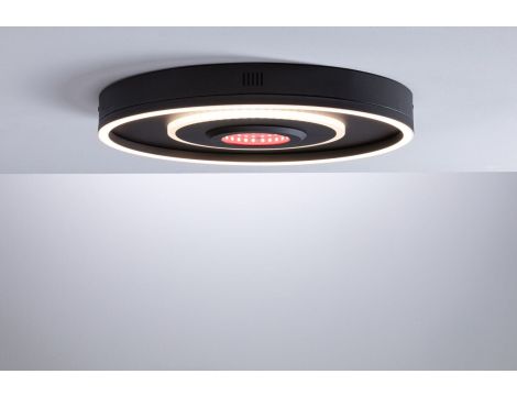 Plafoniera SPACEGLOW Four LED 3D DIM TunW RGB rainbow 22W 1200lm 3000-6500K pilot 230V czarny mat / metal / tworzywo - 4