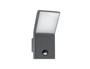 Kinkiet Ogrodowy Elewacyjny Lampa Zewnętrzna LED 12W 4000K IP54 z Czujnikiem Ruchu i Zmierzchu