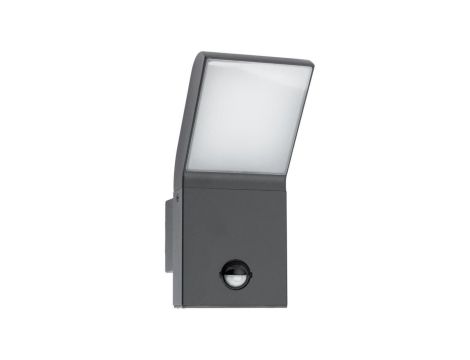 Kinkiet Ogrodowy Elewacyjny Lampa Zewnętrzna LED 12W 4000K IP54 z Czujnikiem Ruchu i Zmierzchu