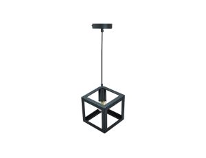 Lampa Wisząca Sufitowa Geometryczna IL MIO SWEDEN 1xE27 Czarna - GOLDLUX (Polux)