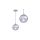Lampa wisząca, SUFITOWA Amarillo 1xG9 srebrna połysk GLAMOUR