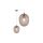 Lampa wisząca sufitowa LORA WHITE transparentna 1x E27 GOLDLUX (Polux)