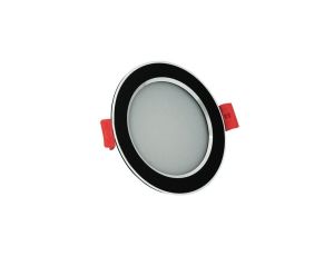 Oprawa podtynkowa okrągła VENUS LED czarna 7W 470lm ciepła 3000K GOLDLUX