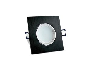 Oprawa podtynkowa ruchoma kwadratowa LED czarna 6W 500lm 6400K GOLDLUX