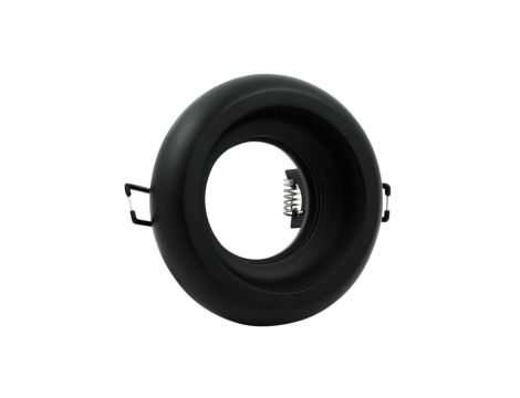 Oprawa sufitowa podtynkowa gipsowa Helios GOLDLUX okrągła czarna matowa MR16