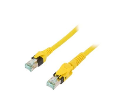 09488547745020 Patch cord S/FTP 6a linka Cu PUR żółty 2m 27AWG Żyły: 8