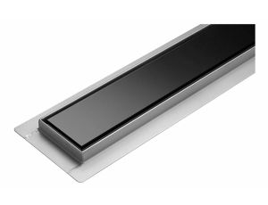 ODPŁYW LINIOWY WET DRY BLACK GLASS 80 CM