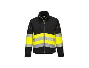 KURTKA OSTRZEGAWCZA SOFTSHELL PW375BKY ROZMIAR L