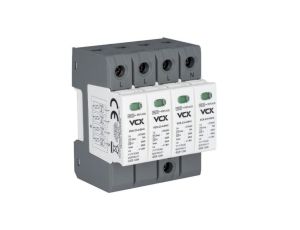Ogranicznik przepięć VCX klasy T1T2 (B+C) 4P 7 kA C3