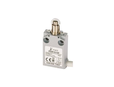 Wyłącznik krańcowy 2R 2Z migowy popychacz metalowy z rolką stalową równoległą Ø12 PEM1G12Z4 B37-A83Z4