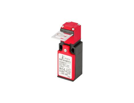 Wyłącznik krańcowy 1R 1Z wolnoprzełączający z kluczem płaskim szerokim nr 6, przestawna o 90 PSP1K16PY11 A37-2303