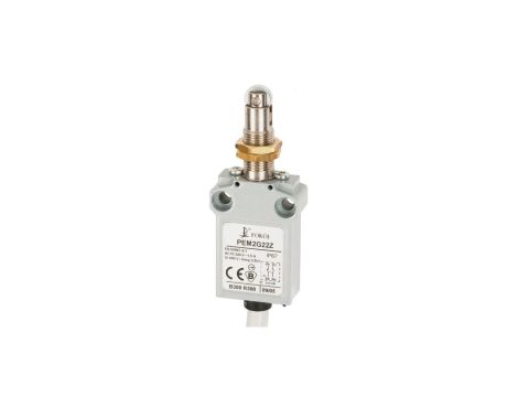 Wyłącznik krańcowy 1R 1Z migowy rolka stalowa Ø10,4 z mocowaniem za gwintowaną głowicę PEM2G22Z A37-B88Z