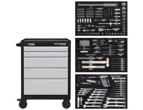 WÓZEK NARZĘDZIOWY LT700 Z WYPOSAŻENIEM 259cz