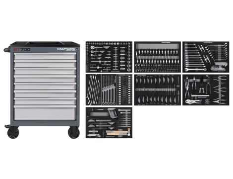 WÓZEK NARZĘDZIOWY BT700 8SZUF Z WYPOSAŻENIEM 251cz