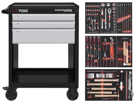 WÓZEK LT700 z narzędziami blacharskimi 121 el.