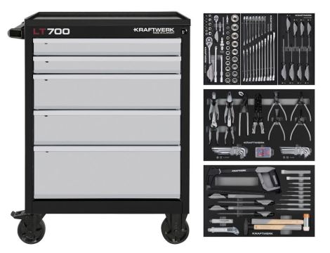 WÓZEK WARSZTATOWY LT700 5SZ. Z WYPOSAŻENIEM 173 EL