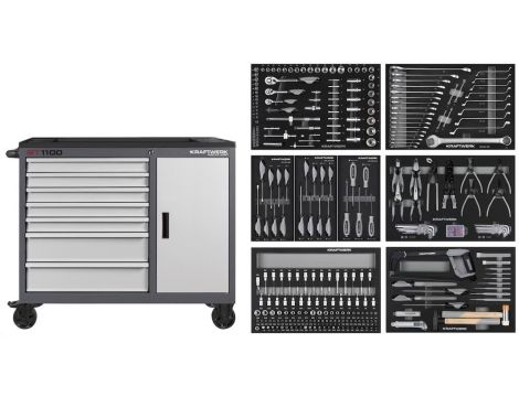 WÓZEK NARZĘDZIOWY BT1100 Z WYPOSARZENIEM 300 EL.