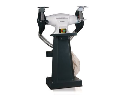 OPTIMUM - Szlifierka OPTIgrind GZ20DD/400V/3Ph ze stojakiem + odpylaczem