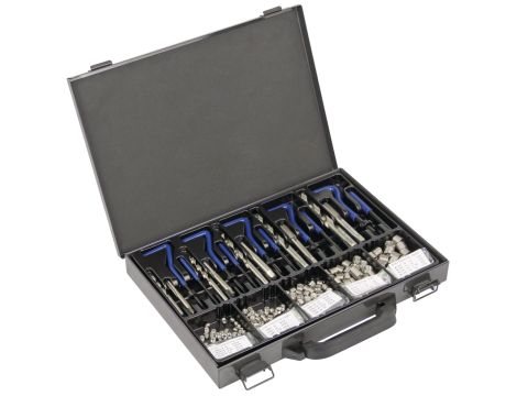 OPTIMUM - Zestaw do naprawy gwintów M5-M12 w metalowym pudełku