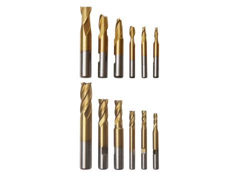 OPTIMUM - Zestaw frezujący 12 szt. w pudełku ALU