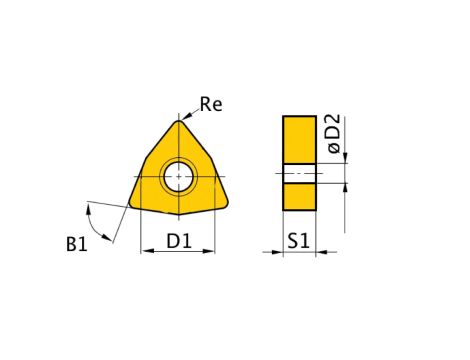 OPTIMUM - Wymienne płytki obracane WNMG 080408