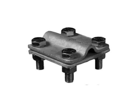 Złącze krzyżowe bednarka-drut, 4xM8, ocynk ogniowy (max bednarka 40mm)