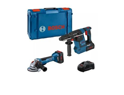 BOSCH ZESTAW COMBO 18V (GBH 18V-26 + GWS 18V-10PC) 2xPC5,5Ah XL-BOXX