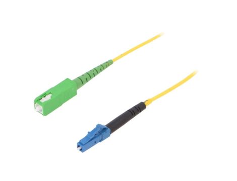 FIBRAIN-PATCH-020 Patch cord światłowodowy LC/UPC,SC/APC 2m Światłowód: 9/125um