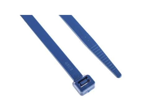 Opaska kablowa 380mm 7,6 mm Nylon wykrywany jako metal 100 sztuk RS PRO