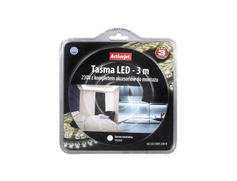 Taśma LED Activejet AJE-LED STRIPE (200 lm Neutralny 3m 3.5 W IP67)
