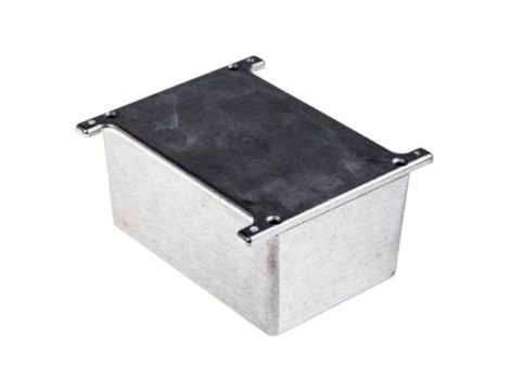 Obudowa Srebrny z kołnierzem, 120.5 x 80 x 59.2mm, RS PRO