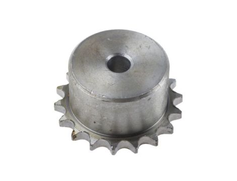 Koło łańcuchowe drabinkowe, 18 zębów, 06B-1, Pilot, śr otworu: 12mm, śr toczna: 54.85mm, Stal