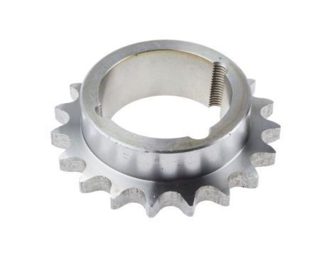 Koło łańcuchowe drabinkowe, 19 zębów, 12B-1, Nakrętka stożkowa, śr toczna: 115.75mm, Stal