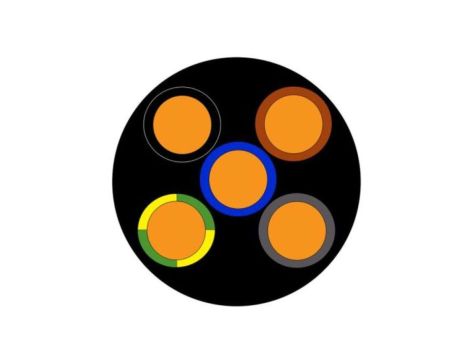 Wielożyłowy kabel przemysłowy 5 1,5 mm RS PRO