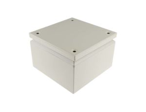 Puszka elektroinstalacyjna, 200 x 200 x 120mm, IP66, kolor RAL 7032, materiał Stal, RS PRO