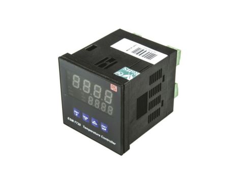Regulator temperatury PID panelowy 3-wyjściowy, Uz 24 V AC/DC, 0 → +1700C (termopara typu R), 0 →