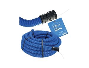 Rura osłonowa karbowana AROT dwuwarstwowa z pilotem do ziemi i złączką 450N niebieska fi 32 (25mb) EDO Technic