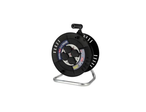 Przedłużacz bębnowy 4-gniazdowy IP44, czarny, 3X1,5mm 40m HOROZ ELECTRIC