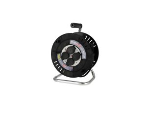 Przedłużacz bębnowy 4-gniazdowy ,IP44, czarny, 3X2,5mm 20m 310.120.302 HOROZ