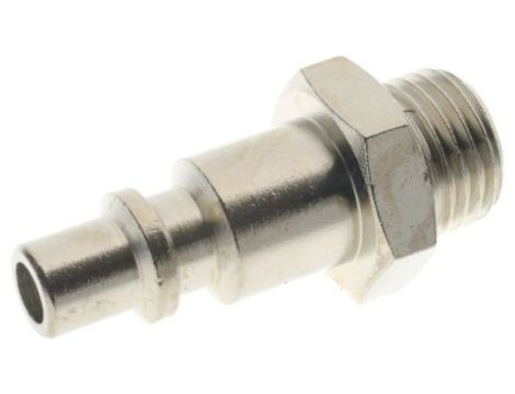 Adapter gwintowany prosty gwint – rura RS PRO 1/2 in Male rodzaj Męski Gwintowany, rura Mosiądz niklowany 1/2in